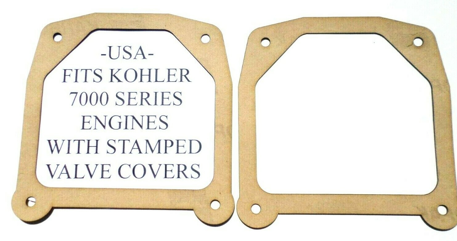 USA  2 VALVE COVER GASKETS FIT KOHLER 7000 series with STAMPED STEEL COVERS