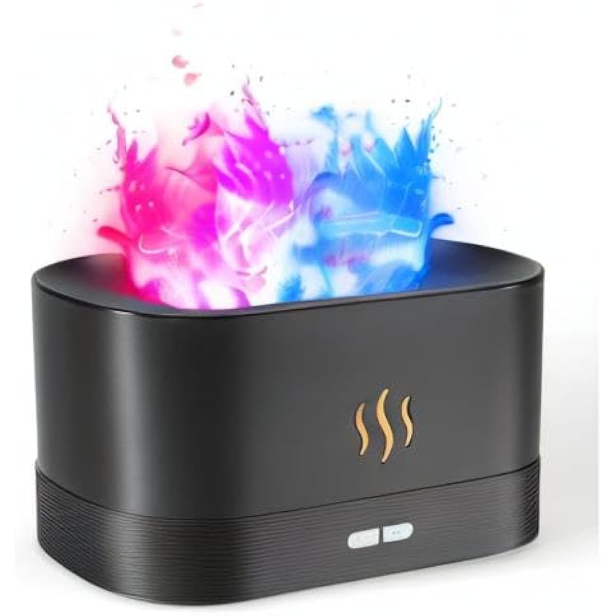 Colorful Flame Fireplace Aroma Diffuser - 180ml Cool Mist Humidifier with Remote