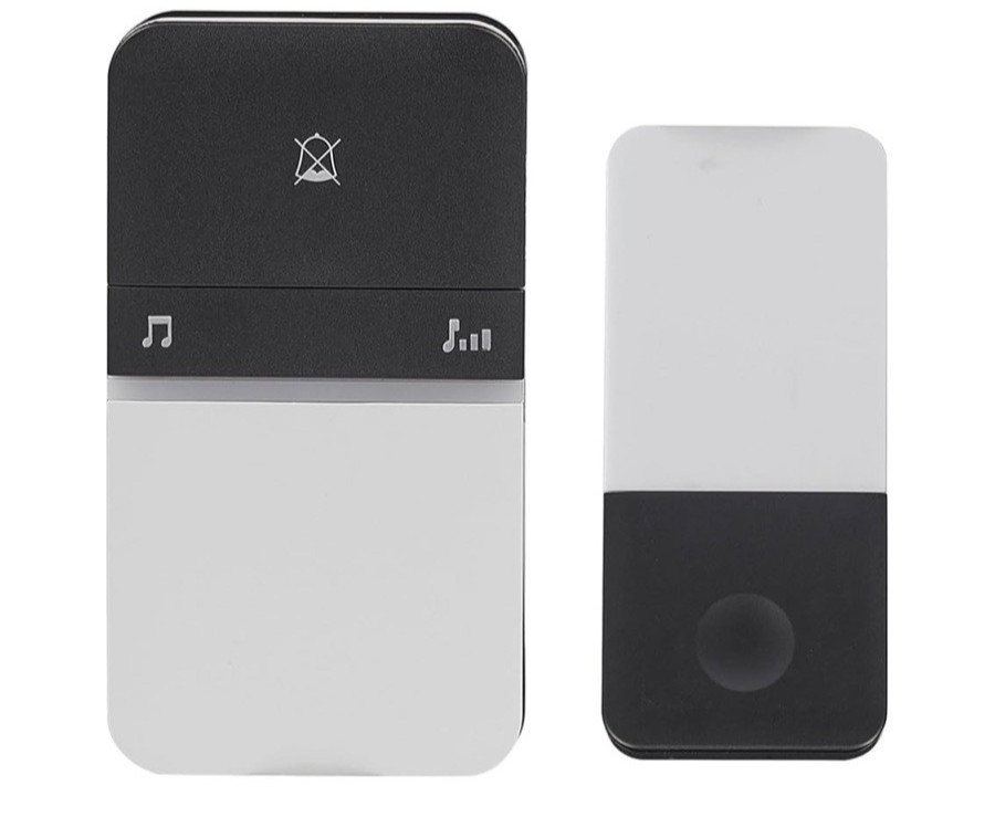 Heath Zenith Wireless Lighted Plug-In Doorbell Kit with Kinetic Doorbell