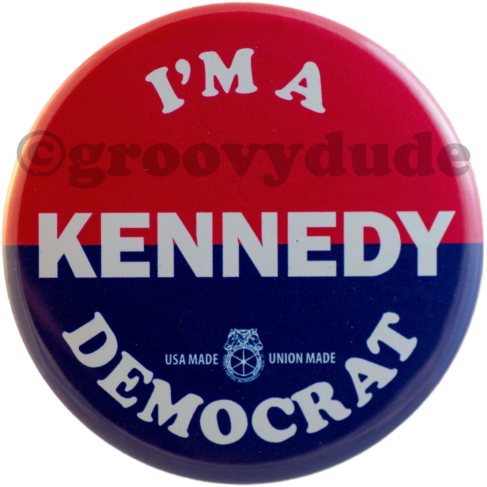 Robert F. Kennedy Jr 2024 I’m a Democrat 2-1/4" Cello Campaign Pinback Button