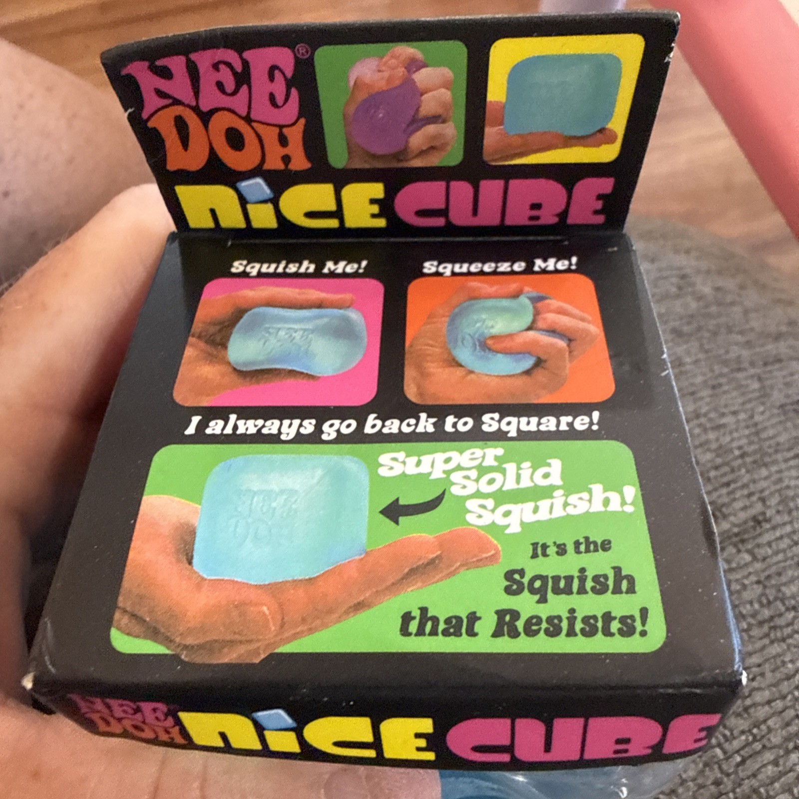 nee doh nice cube - super solid squish blue