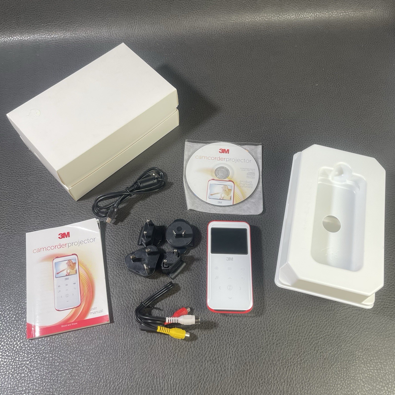 3M CP45 High Definition Camcorder Projector Complete In Box Untested