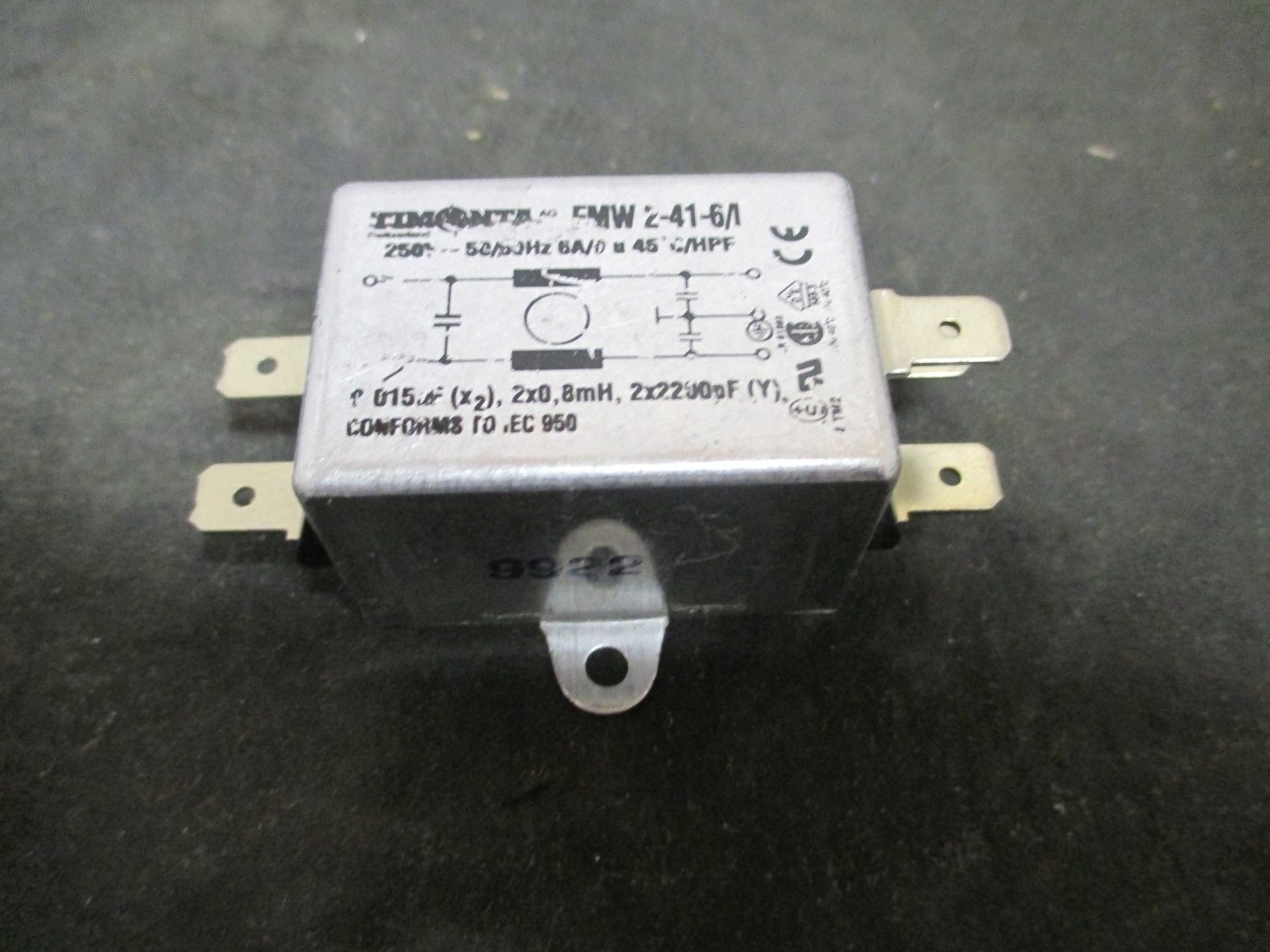 NEW Timonta FMW 2-41-6/I Suppression Line Filter, 250V 6A, IEC Rated
