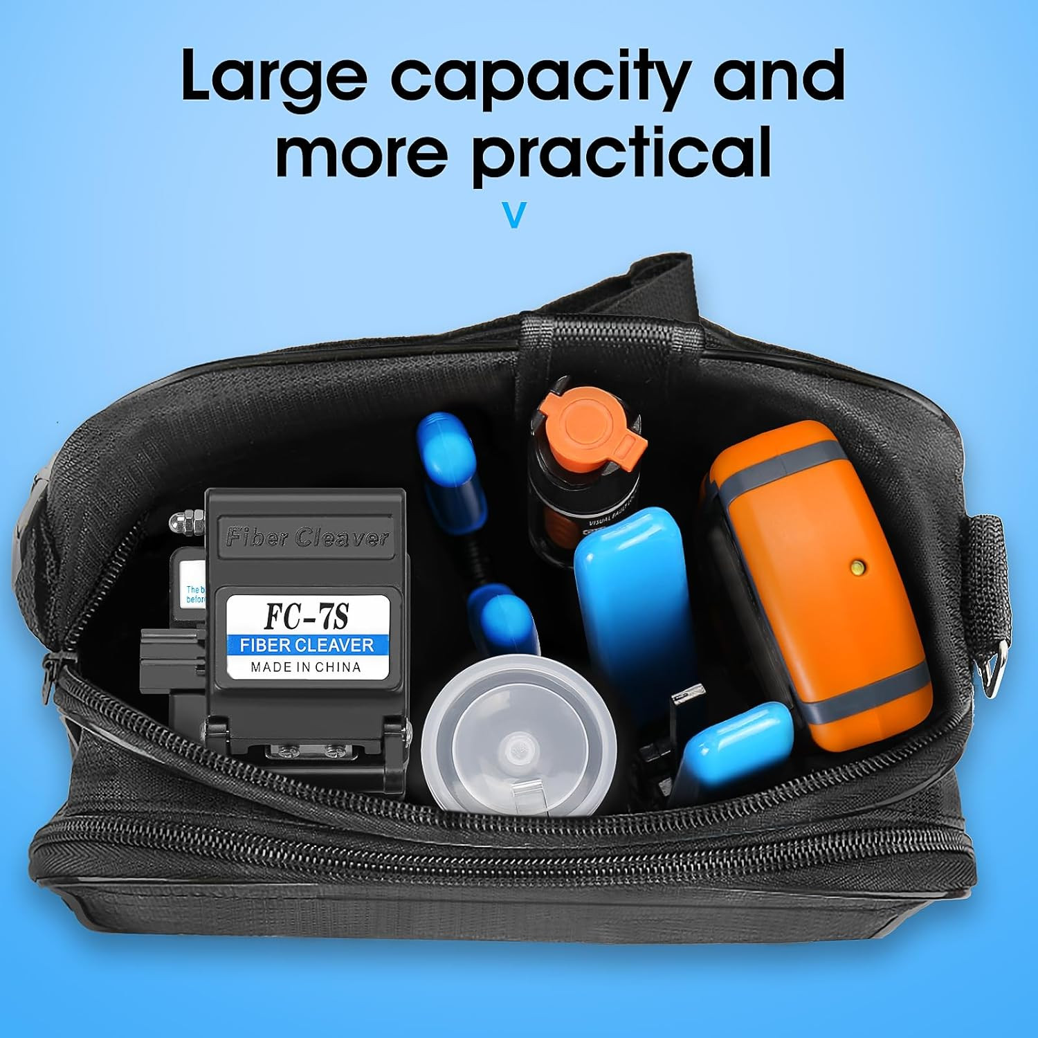 Fiber Termination Kit FTTH Cold Connection Tool Kits with OPM with RJ45 Network