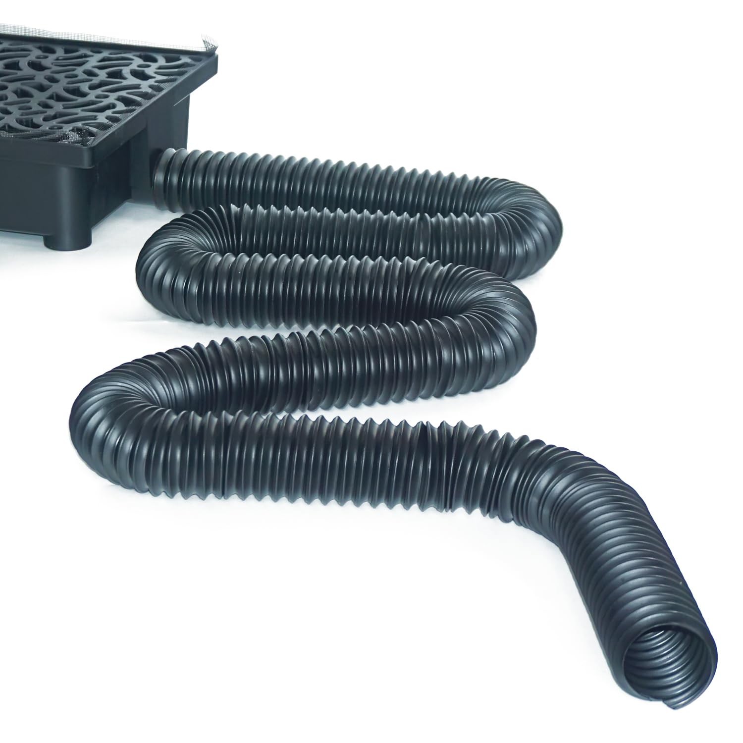 Extra 8 Ft Pipe with Connector, 2 Inch Diameter, Use for Catch Basin's Other ...