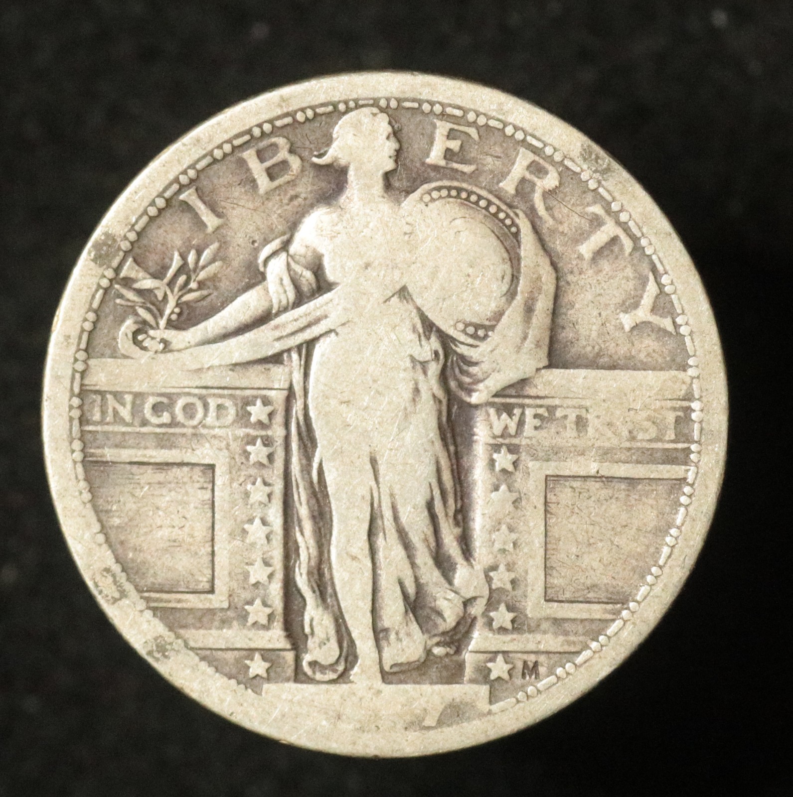 USA 1917 P Standing Liberty Quarter - Type 1