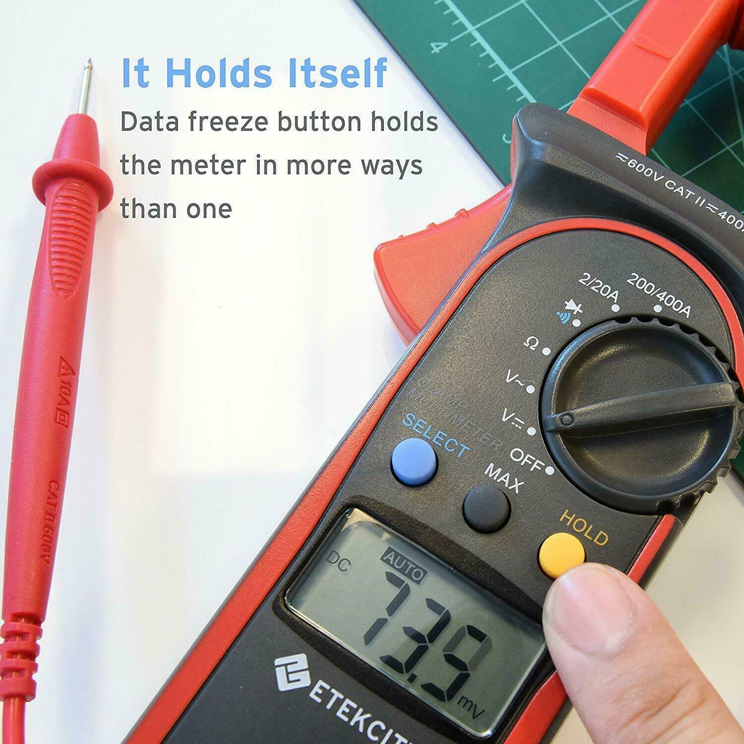 PRO Digital Multimeter Volt Meter Tester Electric OHM AC DC RMS Auto Range