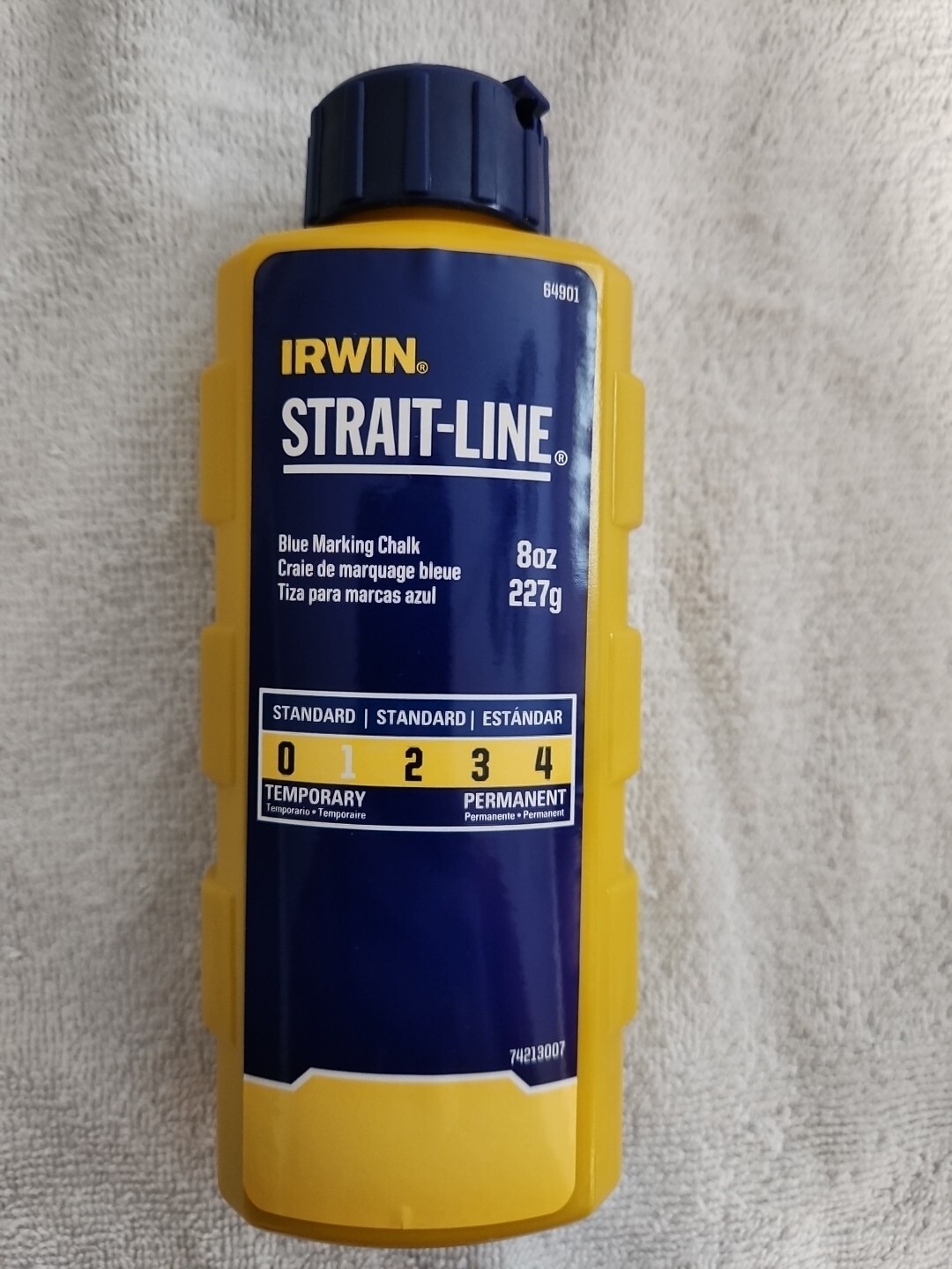 Irwin 64901 Strait-Line 8oz Blue Chalk Refill Bottle NEW