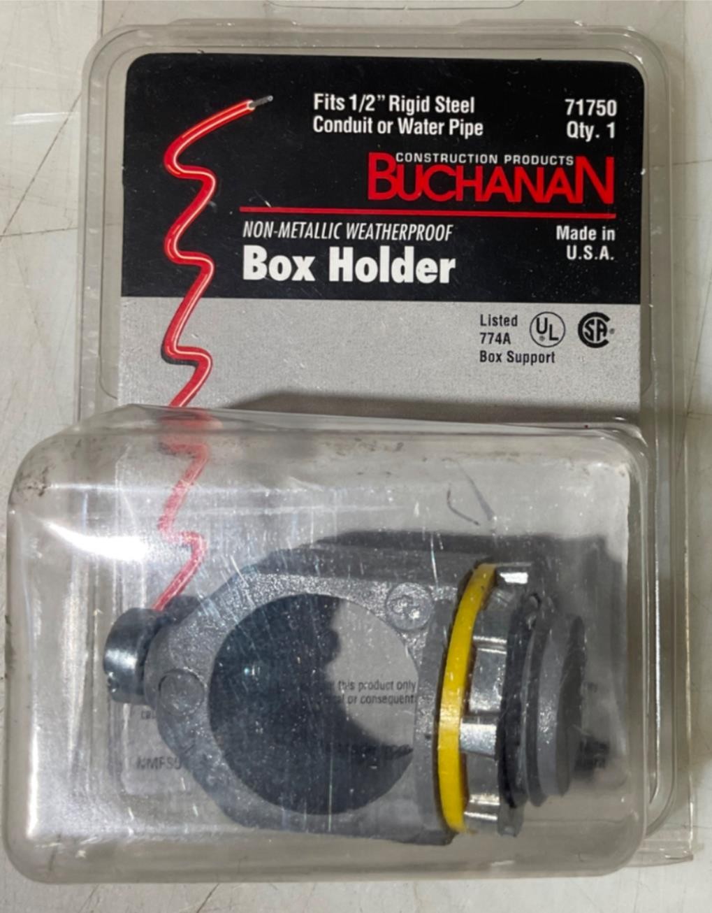 Buchanan 71750 Non-Metallic Weatherproof Box Holder USA