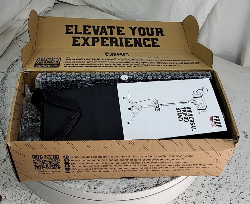 NEW OPEN BOX PROPVUE UTS-1511-58-PH-PH Floor Project Tripod stand SEE NOTES