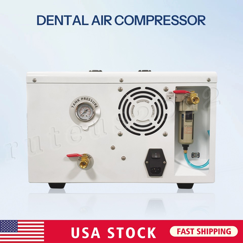 600W Portable Silence Oilless Dental Air Compressor with Handle CE