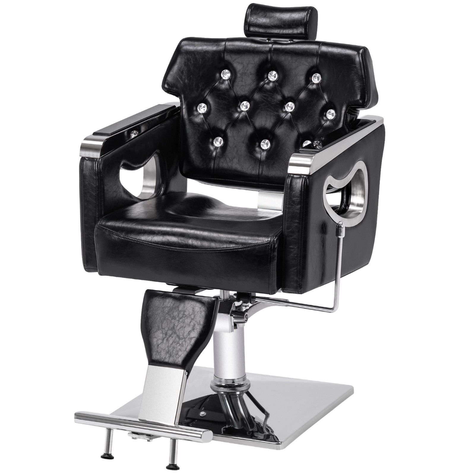 BarberPub Reclining Barber Chair for Hair Stylist, Hair Beauty Spa Salon 8132
