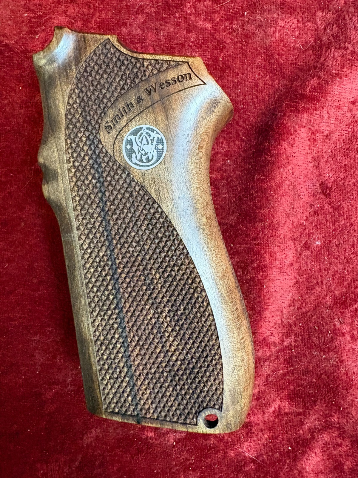 Smith & Wesson 5906 or 4006 Turkish Walnut Grips with LOGO