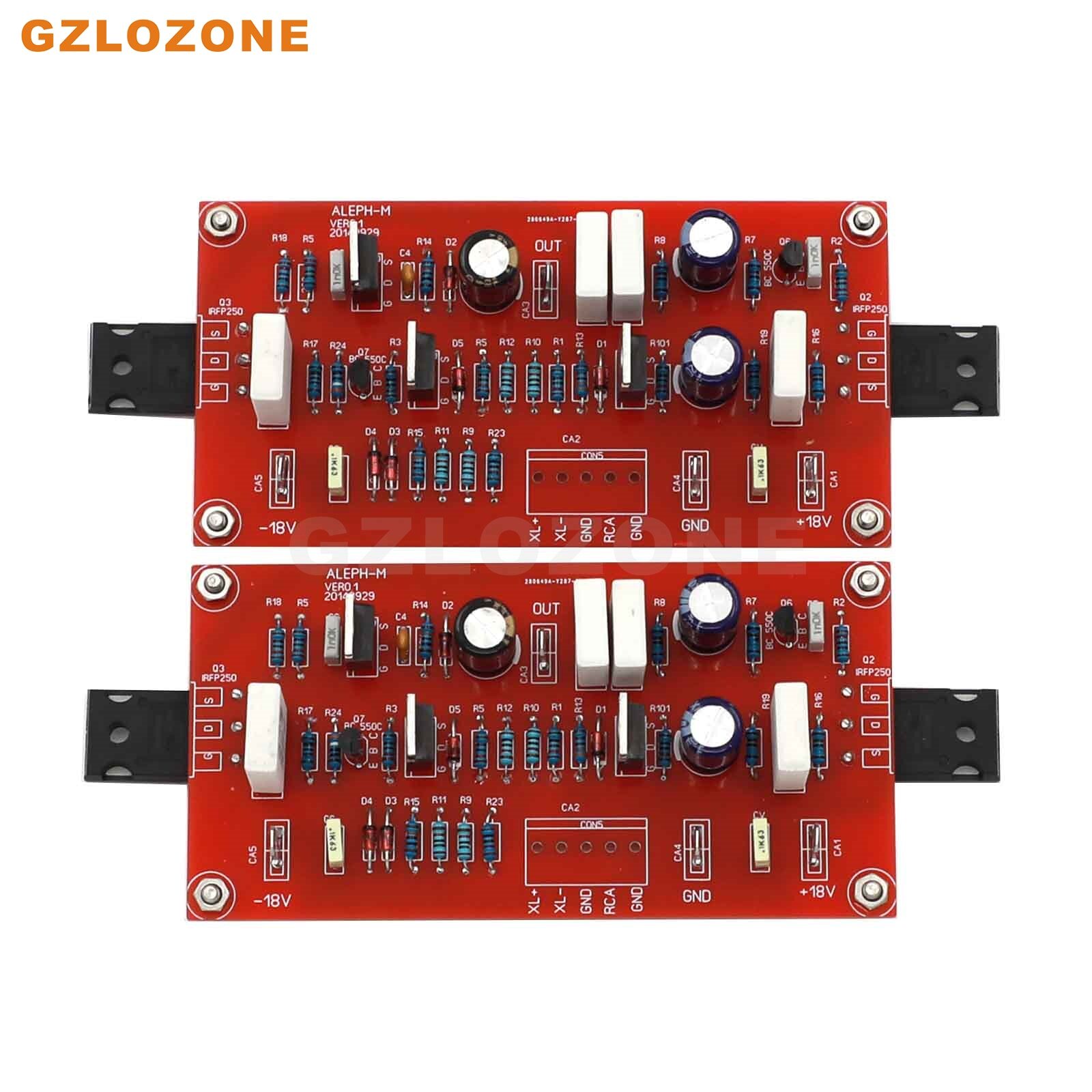 One Pair Stereo PASS ALEPH-M 16W Pure Class A Power Amplifier Kit AMP Board