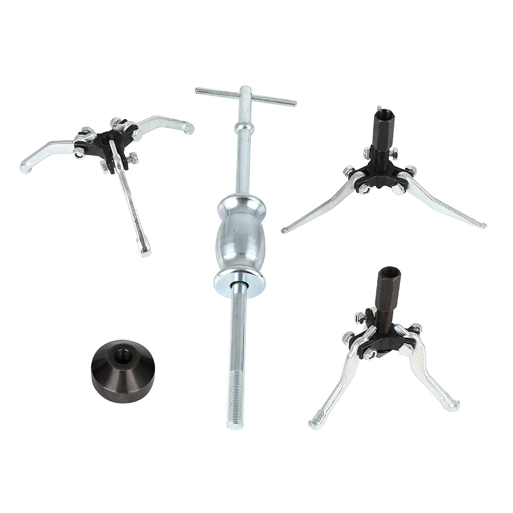 Internal External Bearing Puller 3 Jaw Pullers Slide Hammer Set w/Case Tool Kits