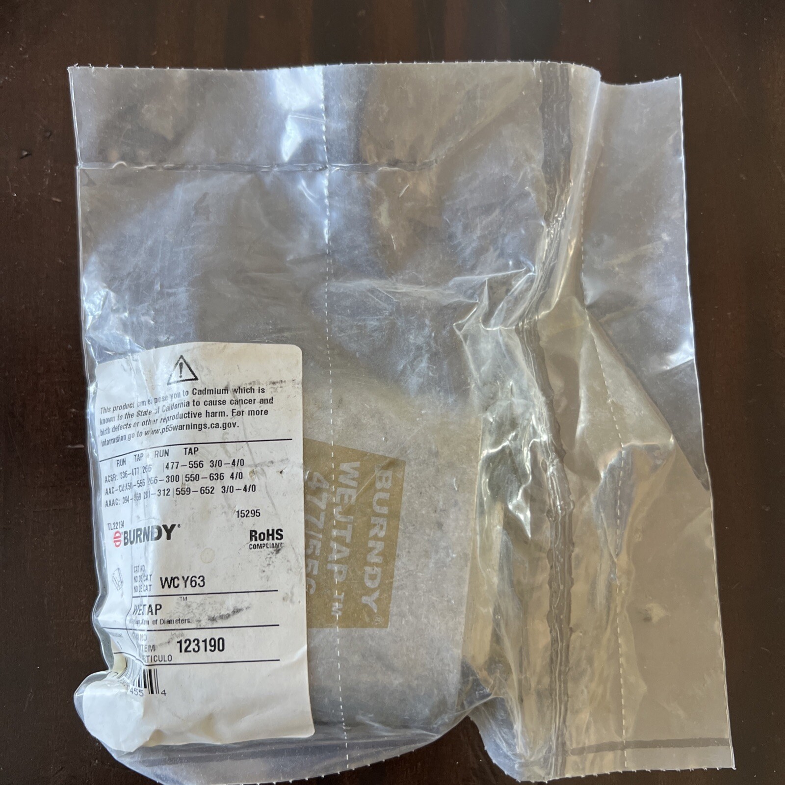 Burndy WEJTAP  WCY63 Connector 123190