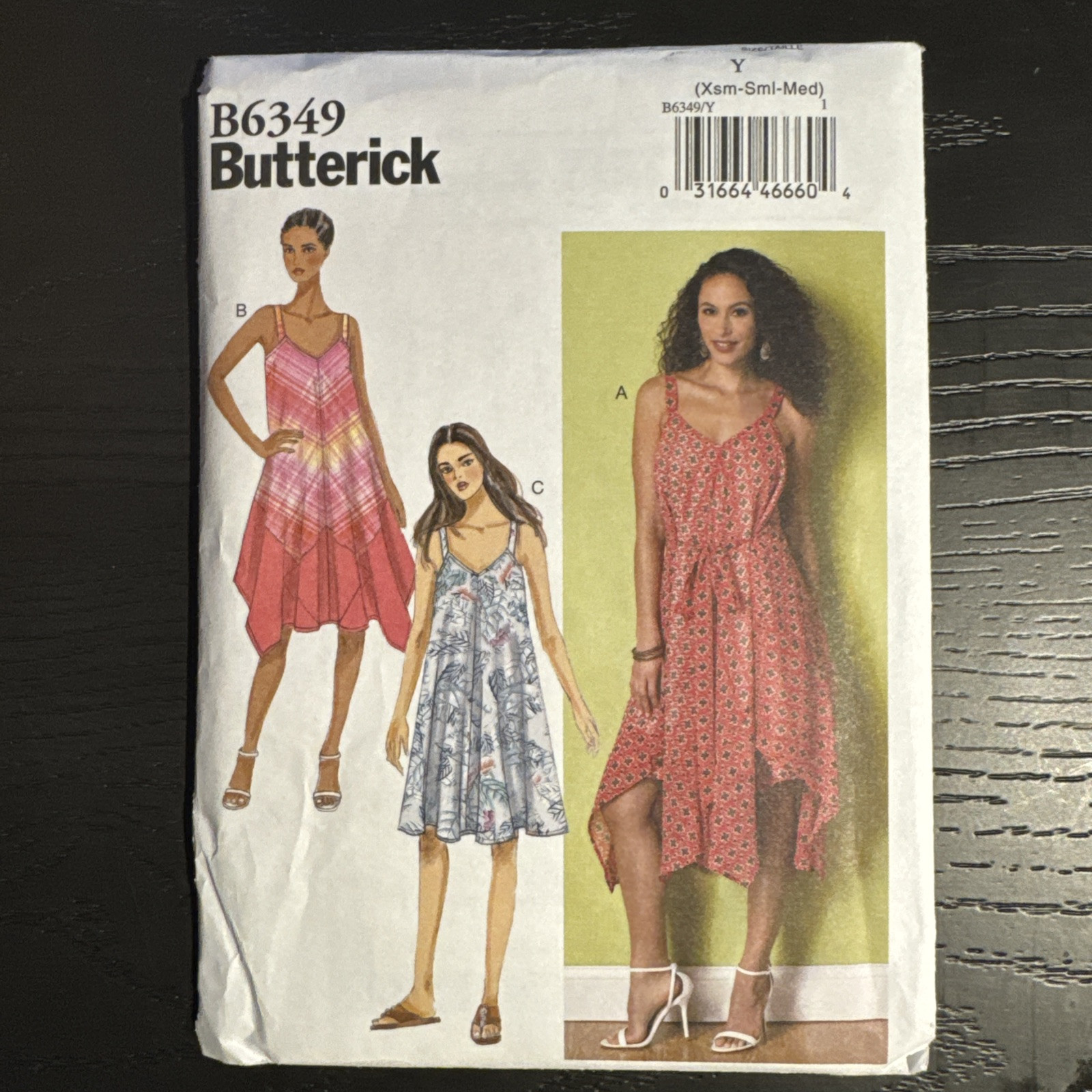 Butterick Pattern B6349 Size XS-S-M Summer Flowing Dress and Slip