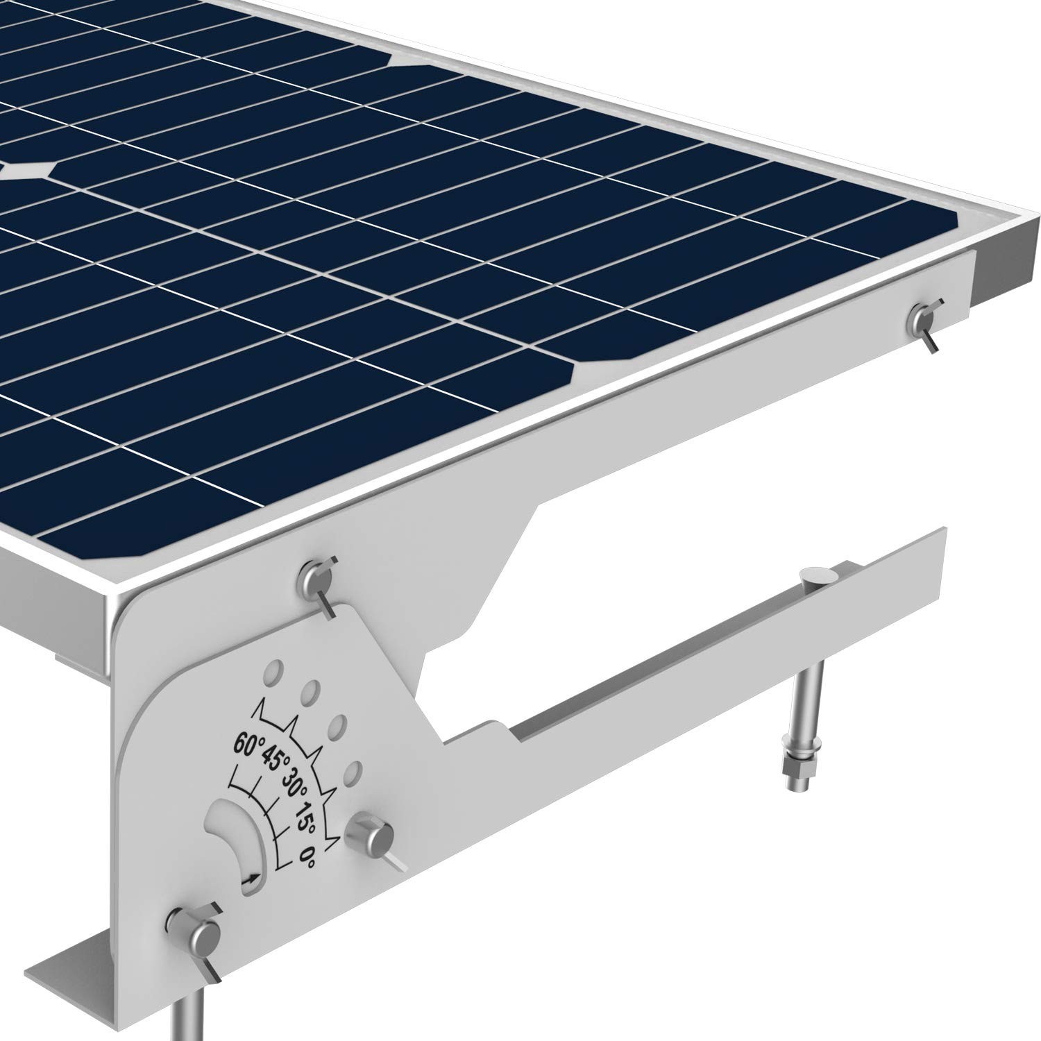 SUNER POWE Adjustable 20W 30W Solar Panel Mount Racks - Folding Mounting Tilt...