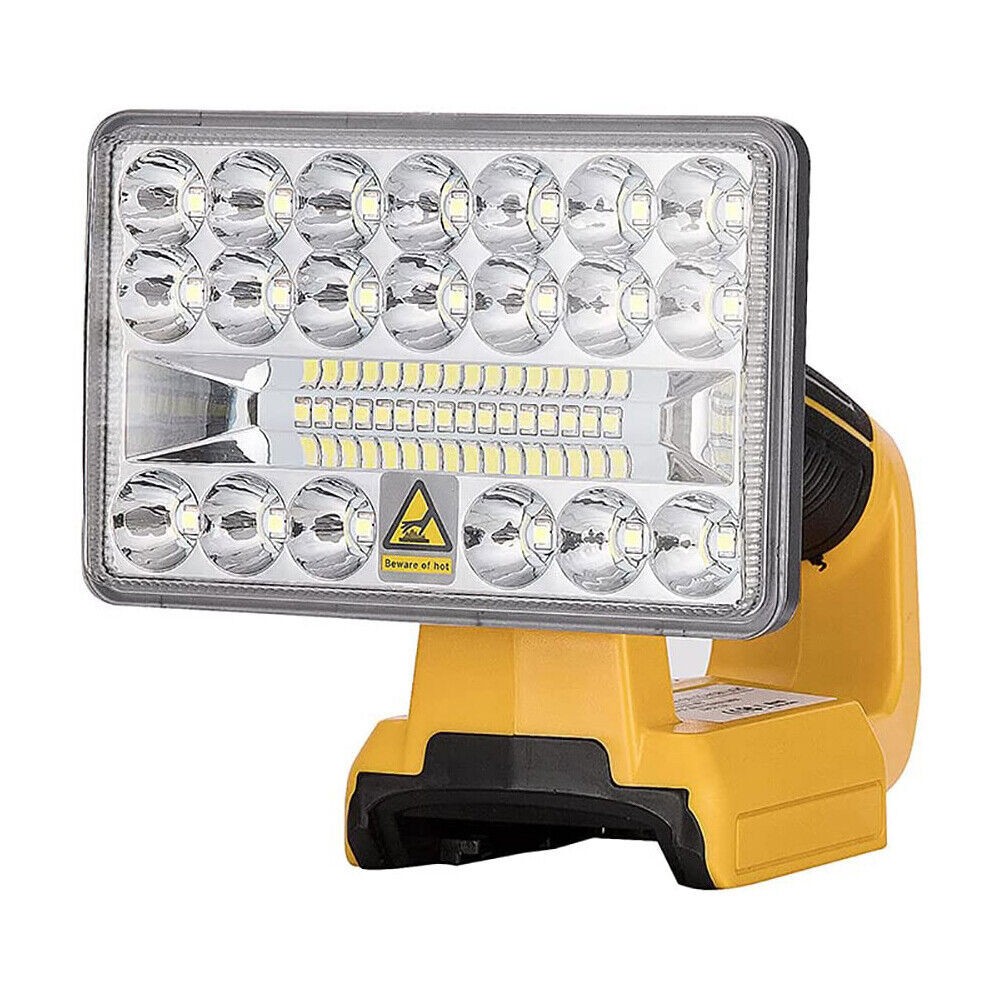 18W 2000LM Cordless LED Work Light for Dewalt 20V Max Li-Ion Battery w/ USB Port