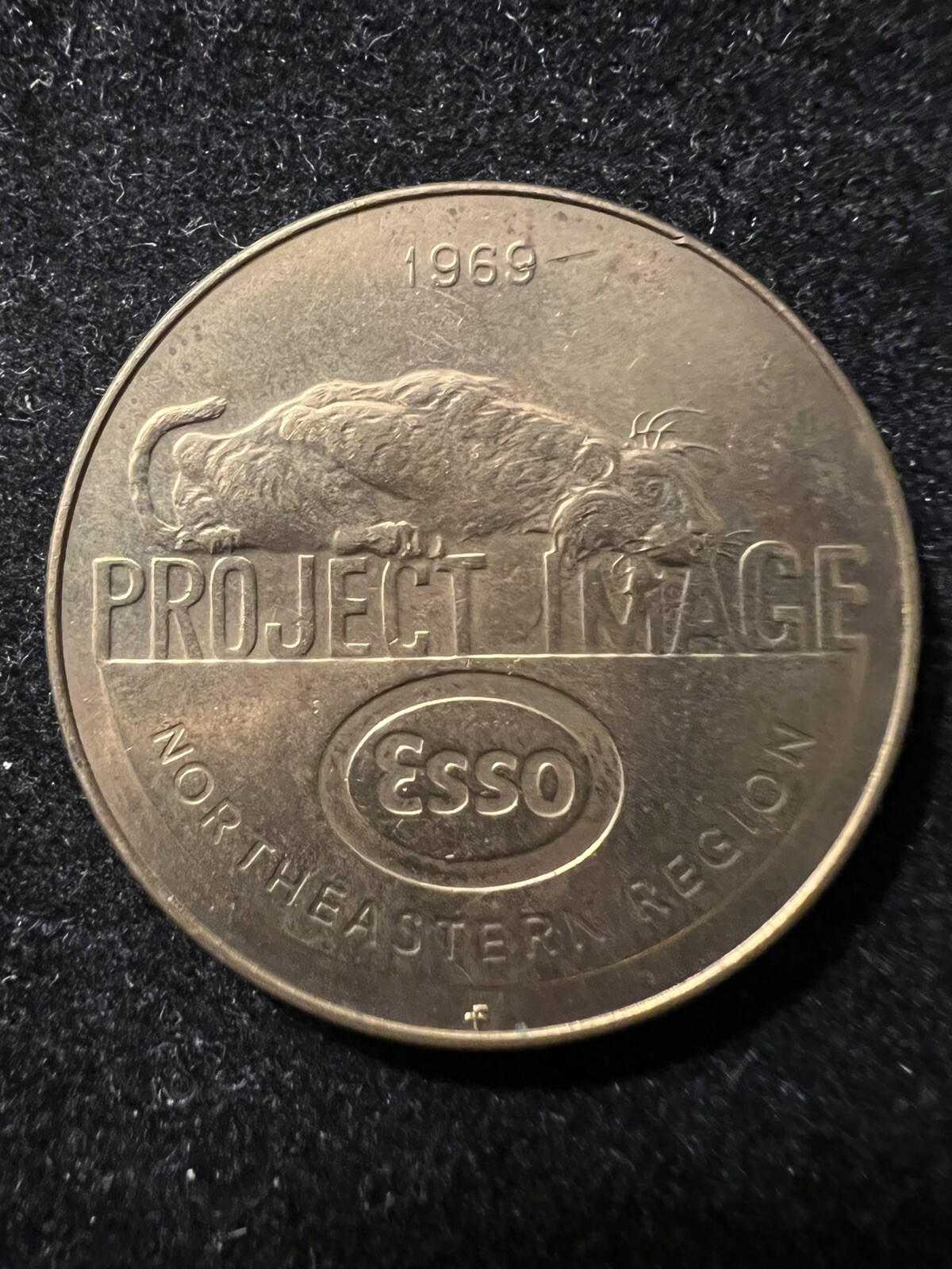 1969 PROJECT IMAGE ESSO (EXXONMOBIL) NORTHEASTERN REGION TIGER TOKEN  L175