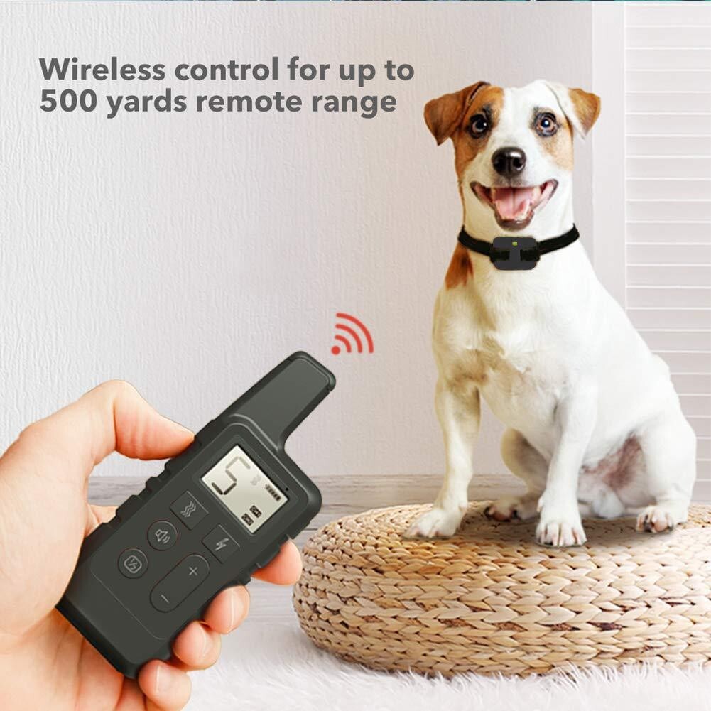 Dog Training Collar Pet Electric Shock Collar Waterproof with Remote For Dogs