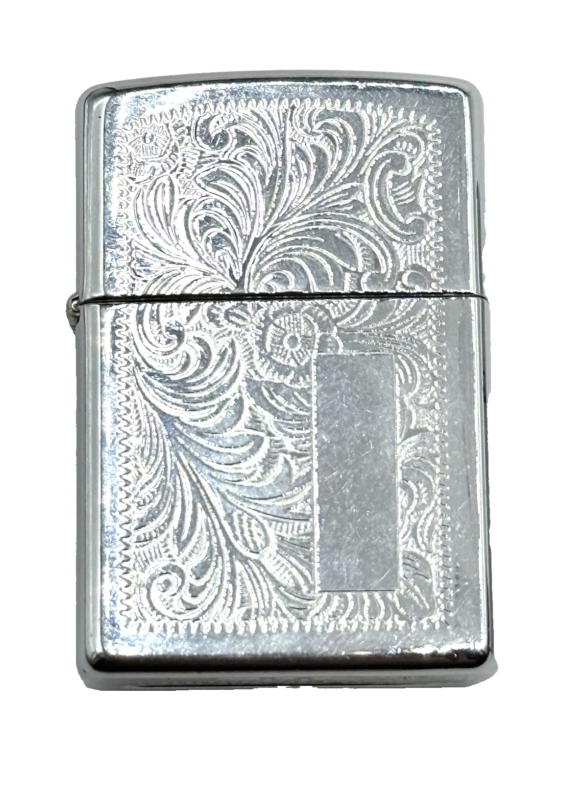 Zippo Venetian XIV 1998 Regular Chrome Vintage Lighter EUC Fast Shipping!