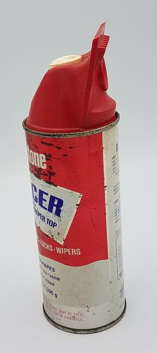 VINTAGE PRESTONE DE - ICER WITH SCRAPER NOZEL ATTACHMENT 14floz FULL CAN
