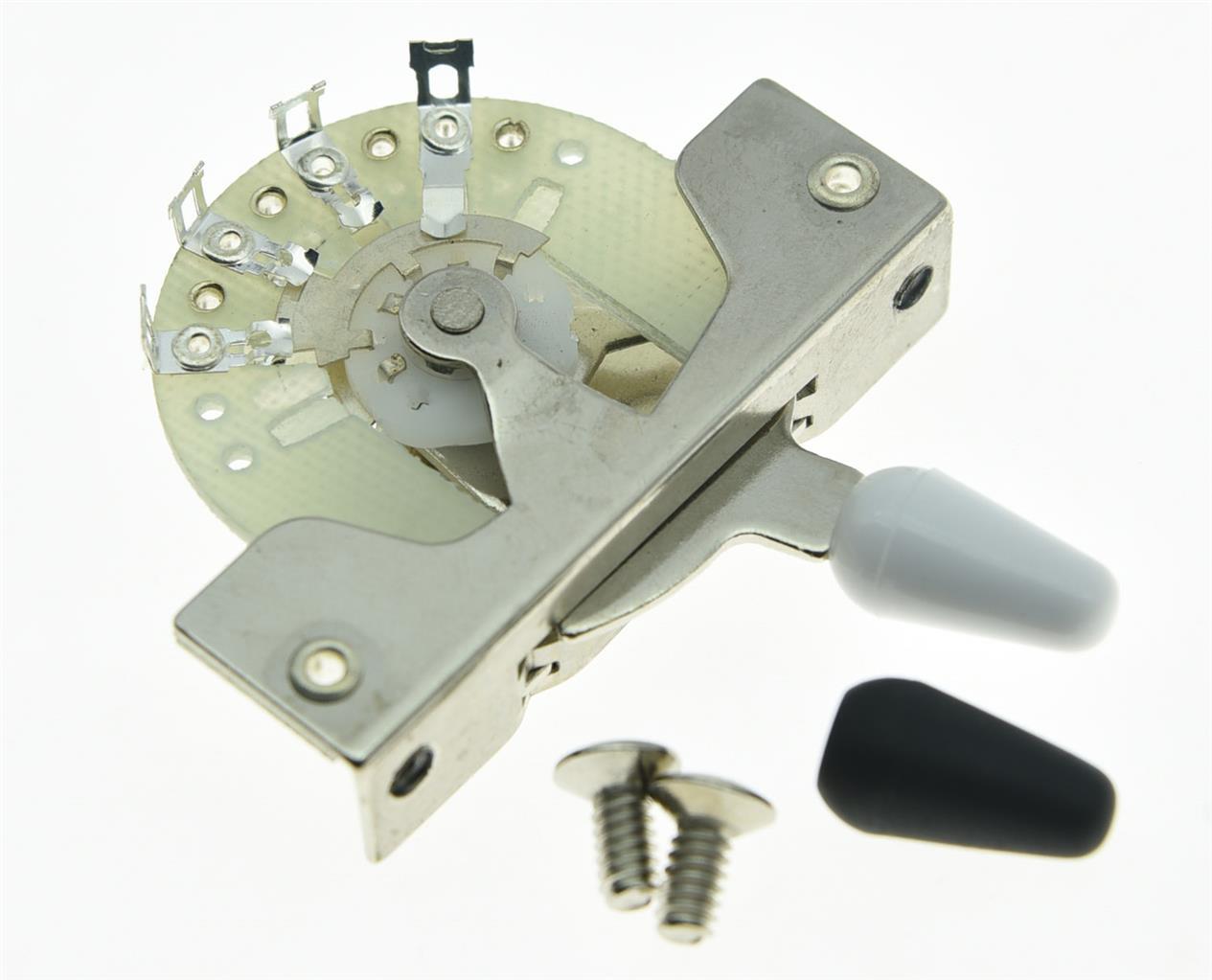5 Way Guitar Pickup Selector Switch w/ Tips and Screws for Strat Tele Guitars