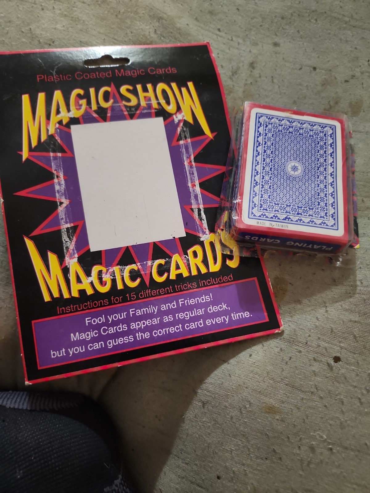 New in Package Plastic Coated Magic Show Magic Playing Cards Card Deck Tricks
