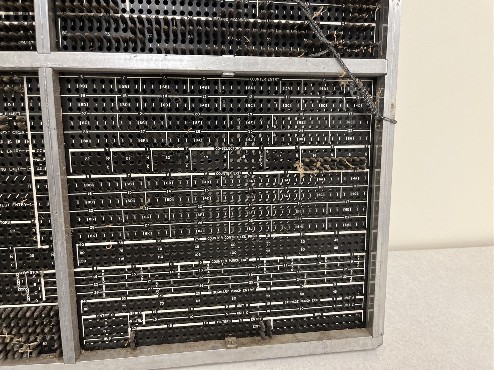 Vintage IBM 910 Plugboard Panel Control Board.
