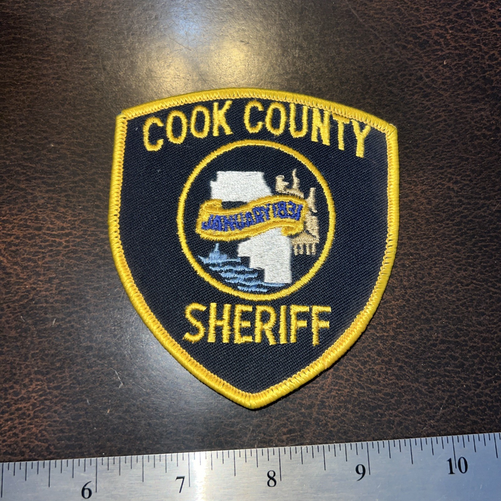 Vintage Obsolete Police/ Sheriff Office Dept. Patch Cook County Illinois