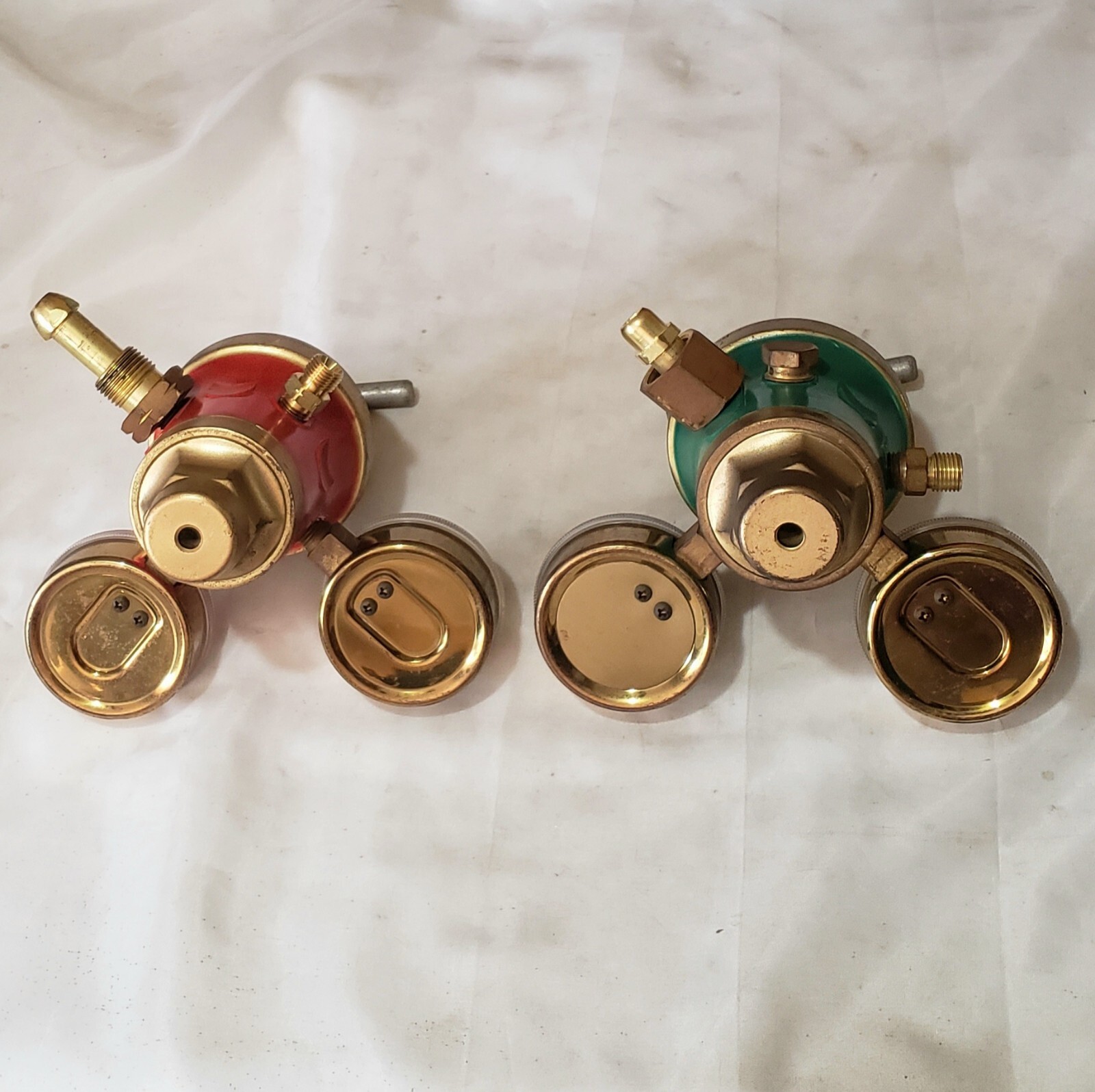 Oxweld Two 2 Stage Regulator Set R-65 Oxygen R-66 Acetylene Welding Heavy Duty