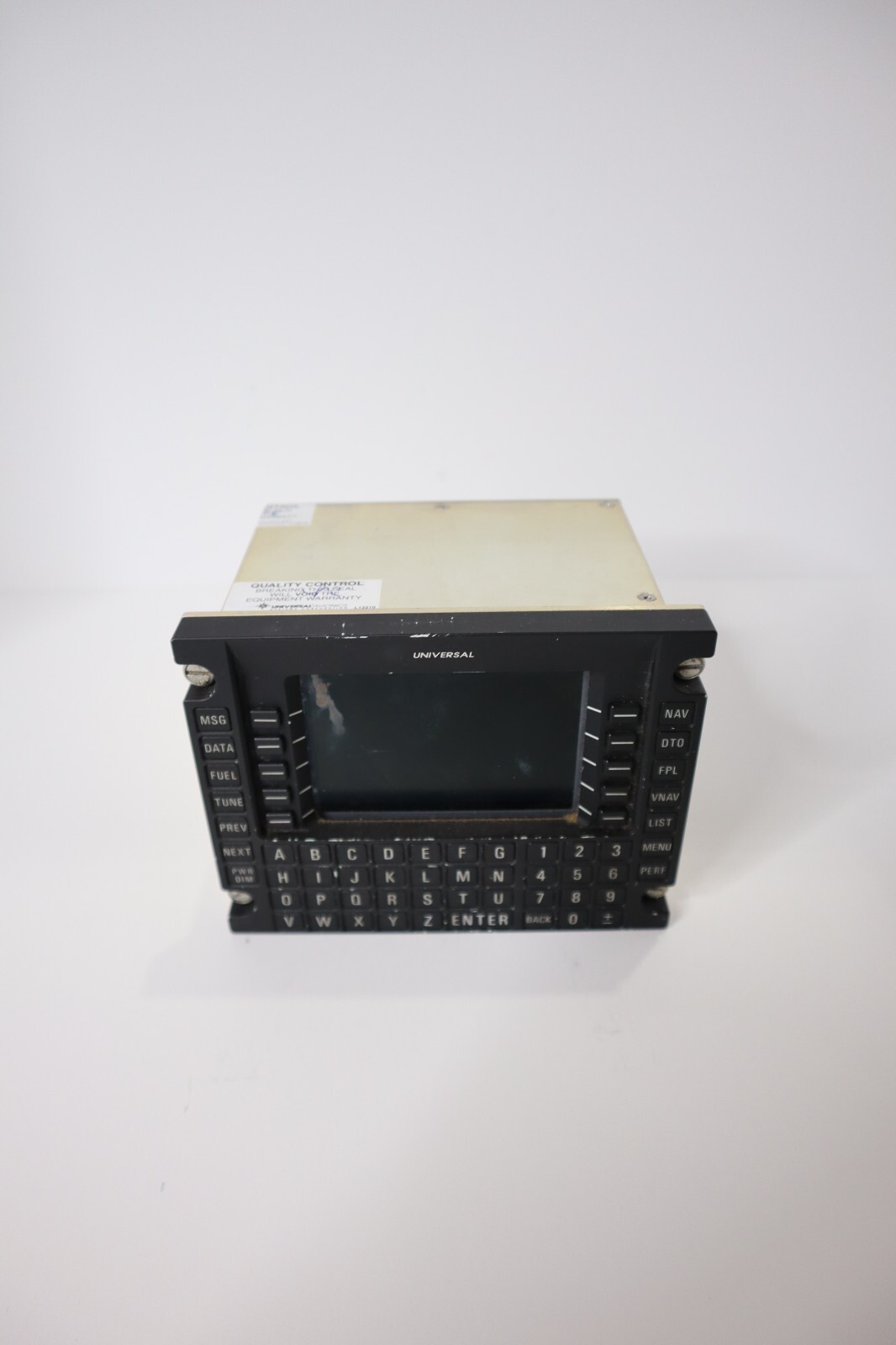 Universal Avionics UNS1 Control Display Unit FPCDU 1117-12 Removed Working