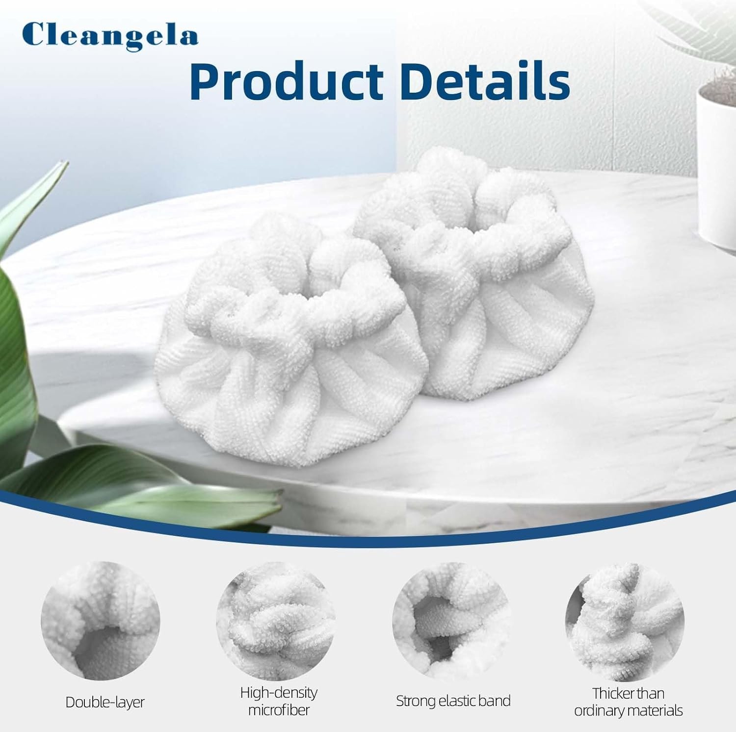 12 Pack Small Triangle Bonnets Microfiber Cloths Cover for Steam Cleaner