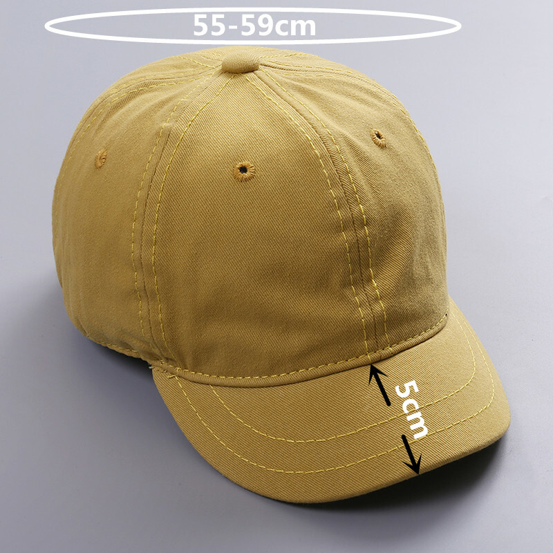 Baseball Short Brim Cap Men Women Fashion Sports Snapback Adjustable Summer Hats