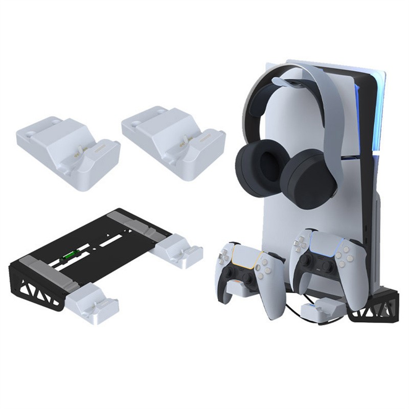 For PS5 Slim Console Host Horizontal Mount / Wall Mount Stand Holder Accessories