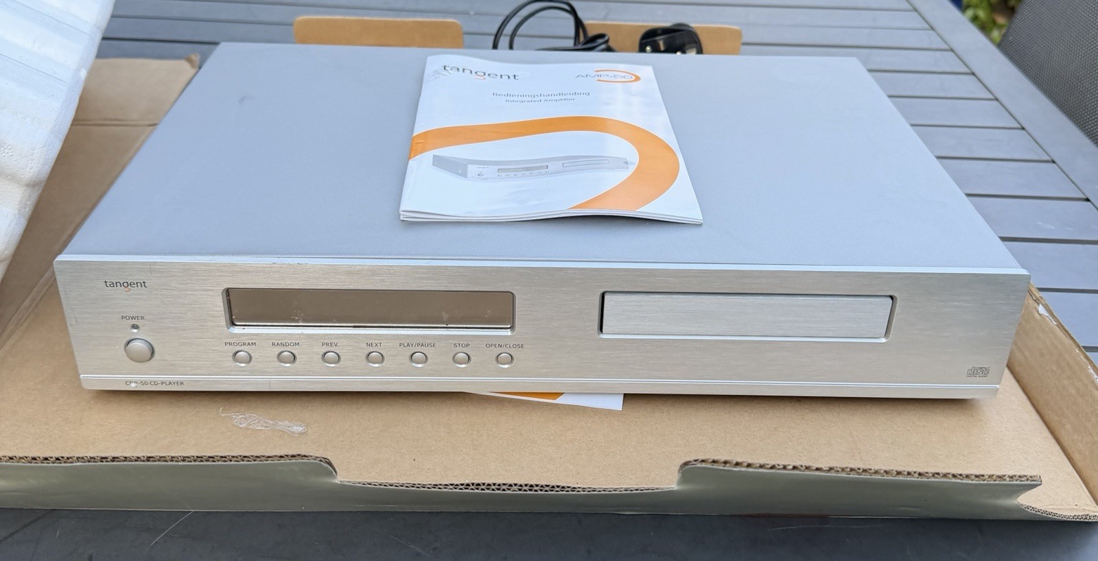 Tangent AMP-50 Amplifier Hifi Stereo Separate Silver Tested Phono Input W Box 🔥