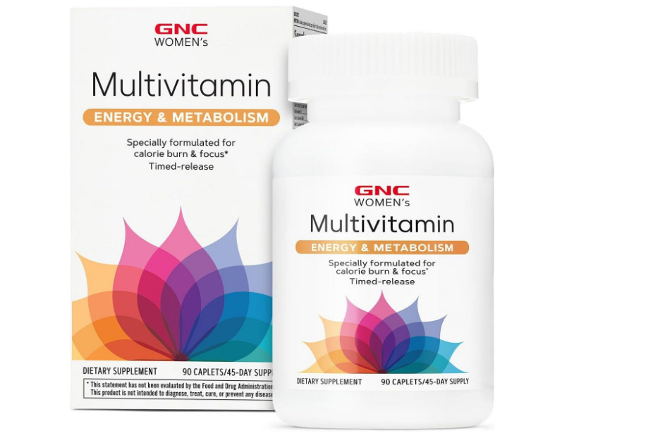 GNC Women's Multivitamin Energy & Metabolism - 90 Caplets Expiry 08/26