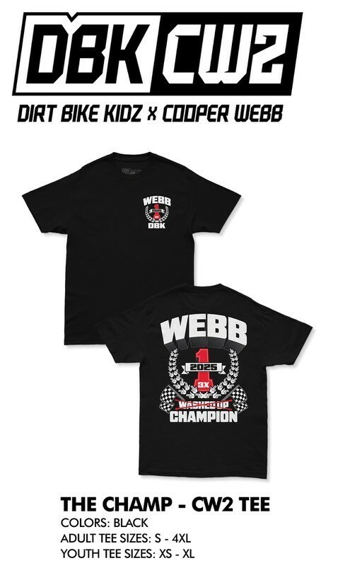 DBK The Champ CW2 Short Sleeve Tee Shirt Black X-Large ATCW-CHAMP-XL
