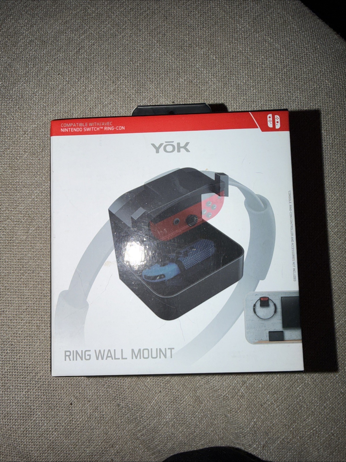 Ring Fit Yok Ring Wall Mount For Adventure Nintendo Switch Ring-Con Game New
