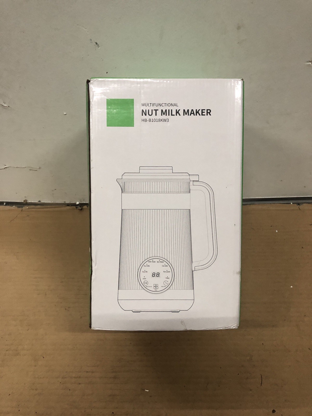KIDISLE Nut Milk Maker HB-B1018KW3 32oz 800W Electric Stainless Steel Cream