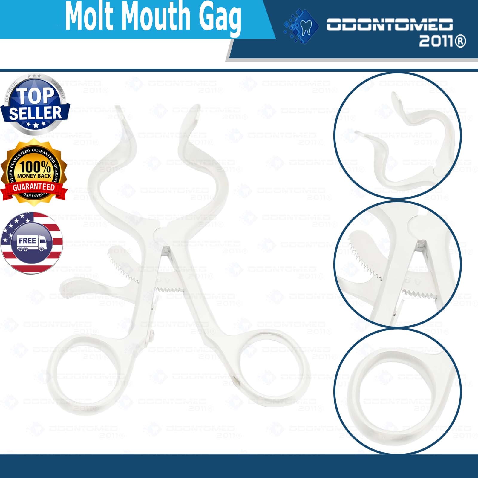 ODM Molt Mouth Gag 5'' Surgical Instruments Or Grade