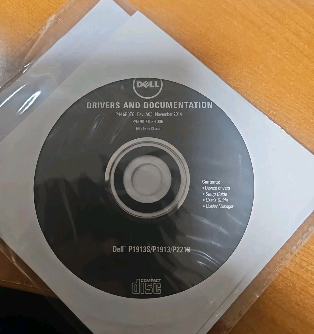 Dell drivers and documentation for P1913S /  P1913/ P2213  Sealed