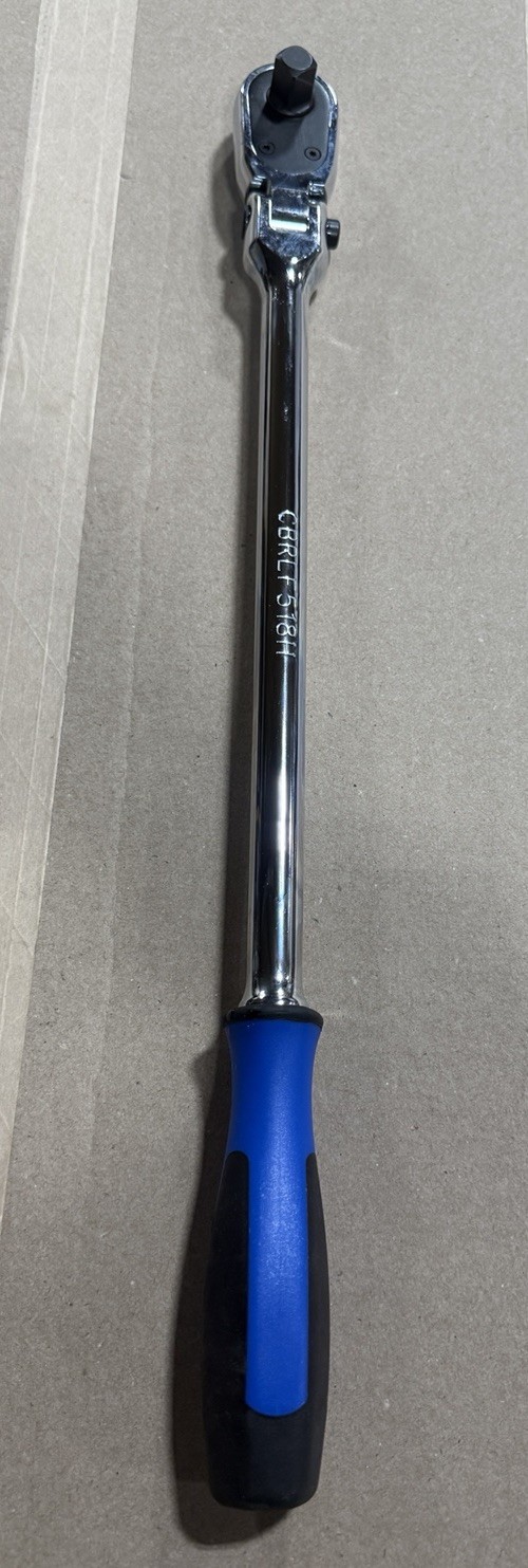 Cornwell Tools 1/2” Drive Locking Flex-Head Ratchet 120t w/ Handle CBRLF518HA