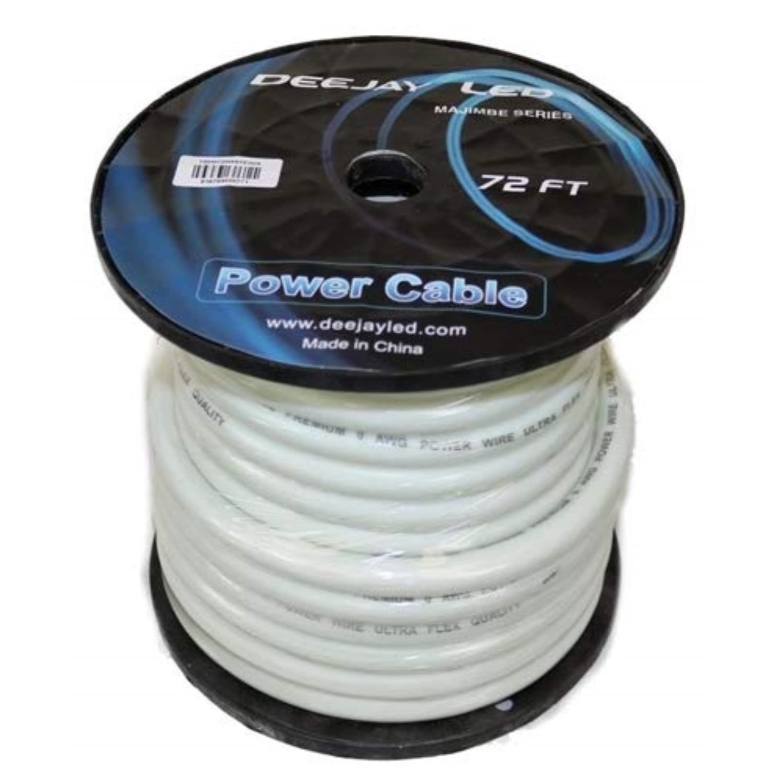 Deejay LED 72 Foot Zero Gauge Thick Type Power Cable for Heavy Current Usage