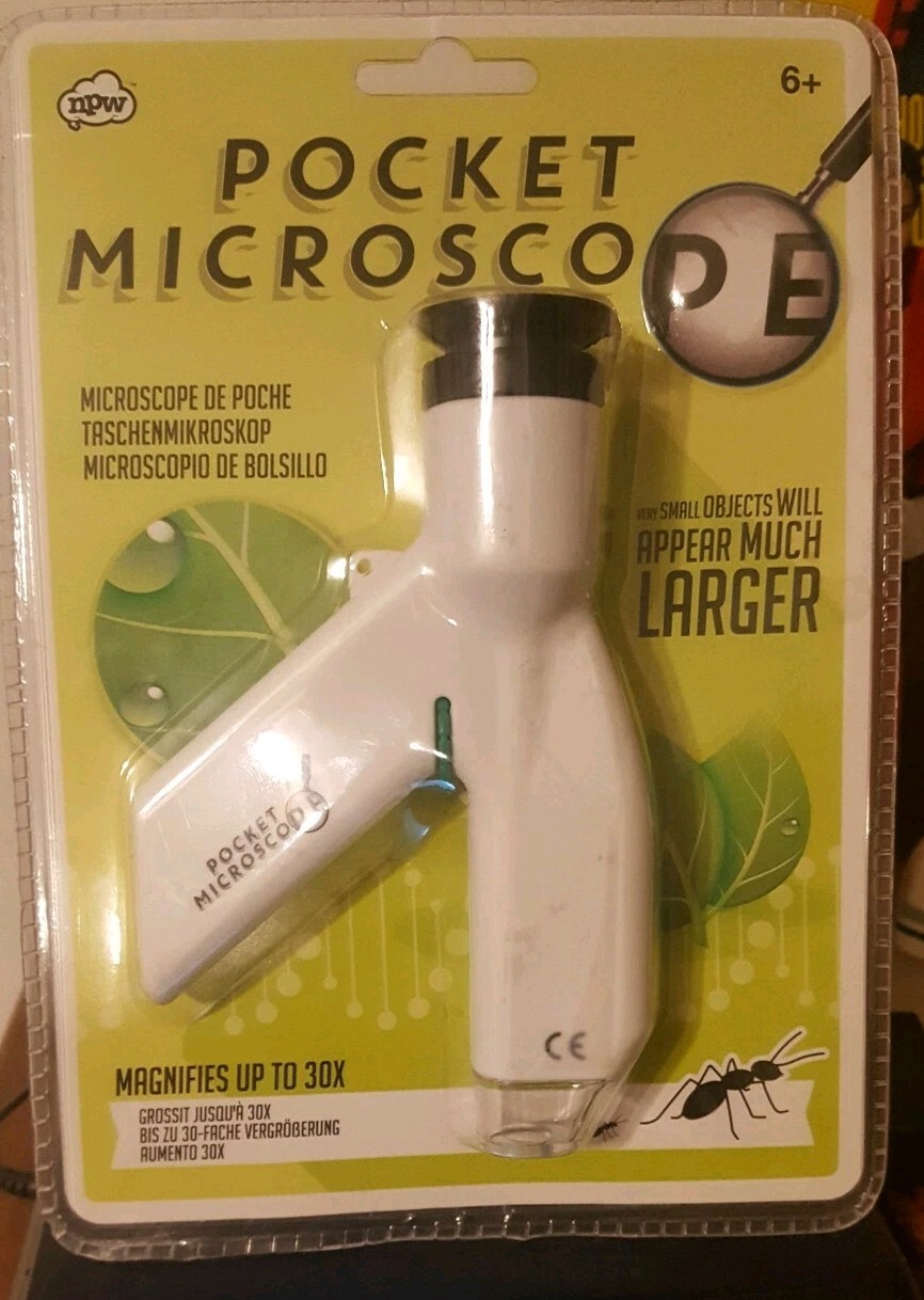 New Pocket Microscope, Educational Science & Nature Toy Outdoor FUN Magnify 30X
