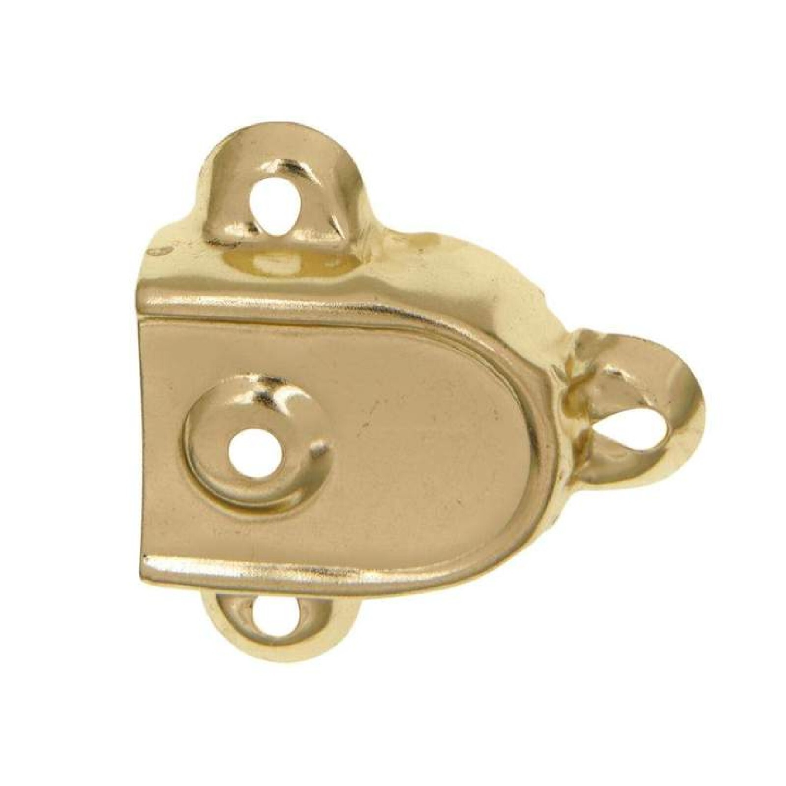 Antique Trunk Cap Style Trunk Handle Loop - End Cap - Brass Plated Steel Vintage