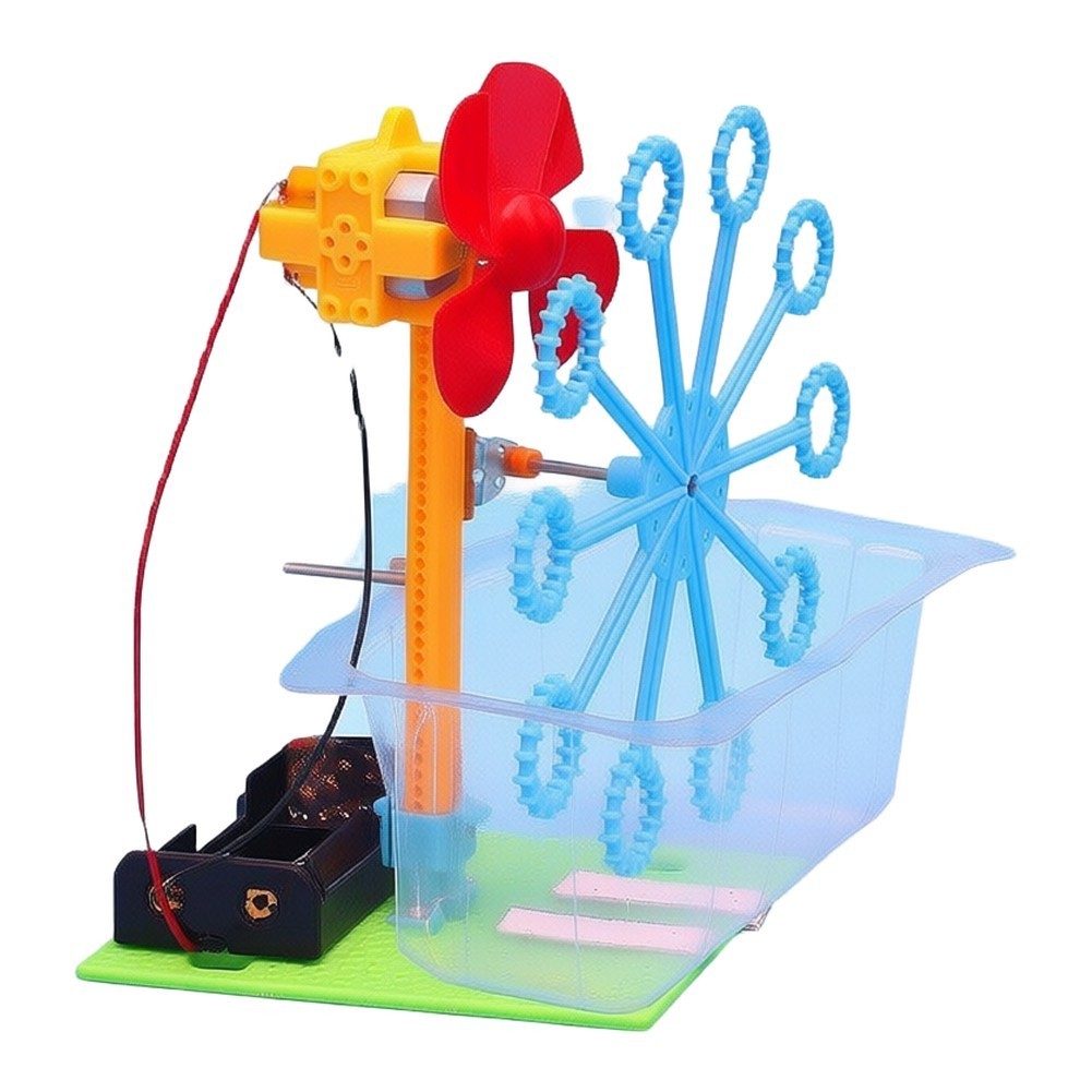 Fun Learning Bubble Machine Kit Combining Play and Basic Mechanical Science