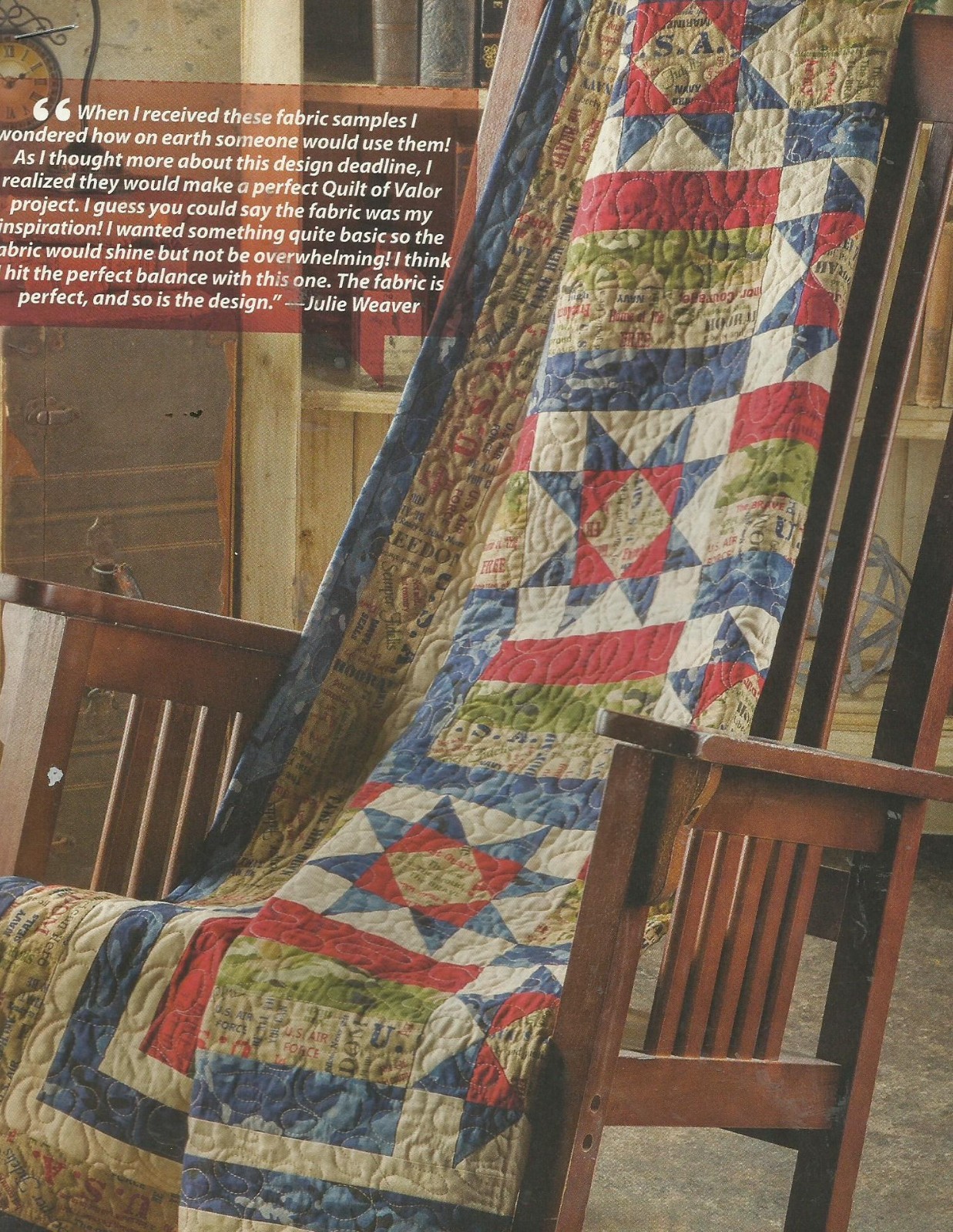 F0048 THE RED BADGE OF COURAGE  QUILT PATTERN/INSTRUCTIONS