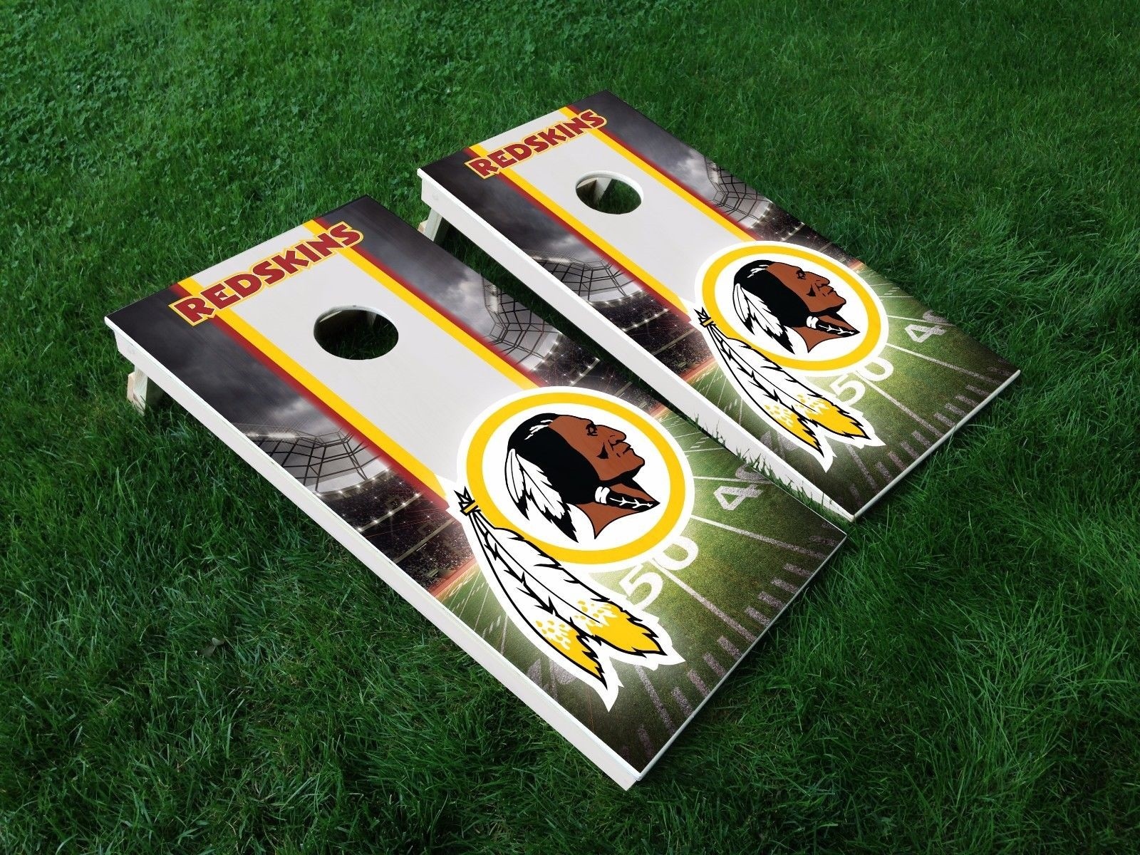 VINYL WRAPS Cornhole Board DECALS Washington Redskins 01 Skins Bag Game Stickers